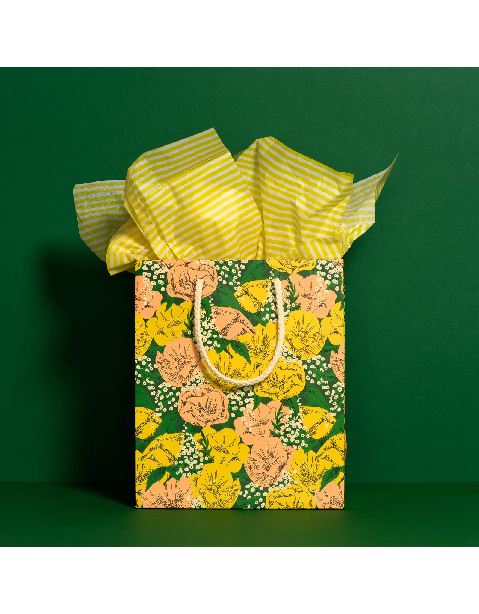 Yellow Stripe Tissue Paper