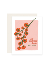 Slightly Stationery Certified Fresh Tomatoes Card