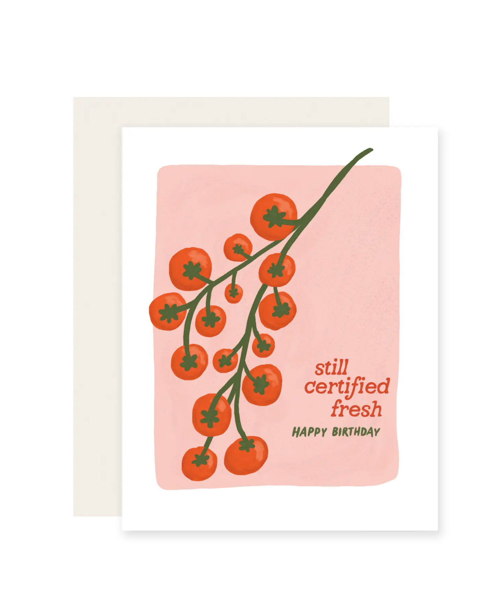 Slightly Stationery Certified Fresh Tomatoes Card