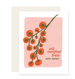 Slightly Stationery Certified Fresh Tomatoes Card