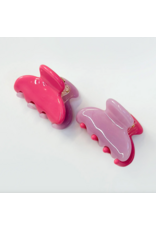 Have A Nice Day Magenta/Lilac Jelly Hair Claws - Set of 2