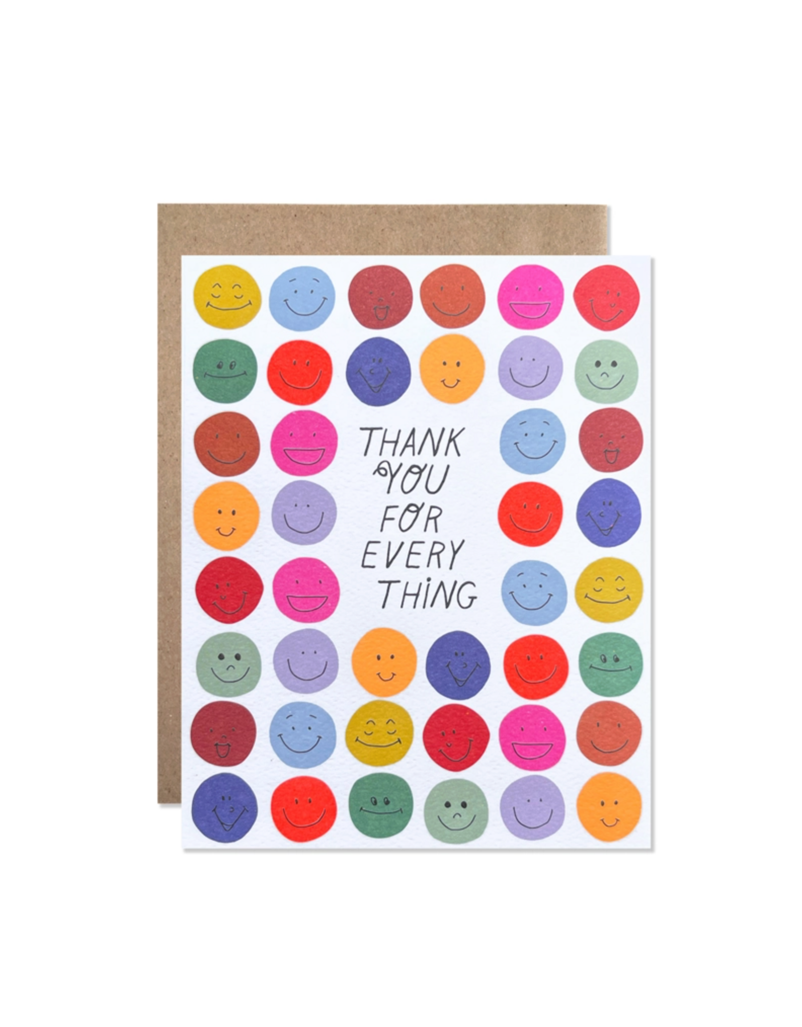 Hartland Brooklyn Thank You for Everything Smileys Card
