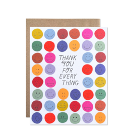 Hartland Brooklyn Thank You for Everything Smileys Card