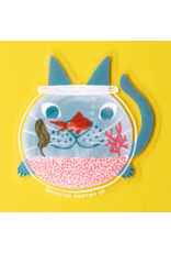 Bromstad Printing Co. Fishbowl Cat Sticker