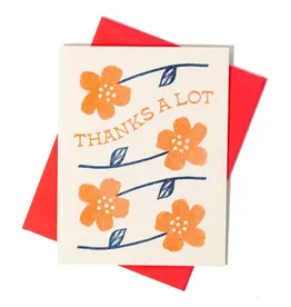 Bromstad Printing Co. Thanks A Lot Flowers Card