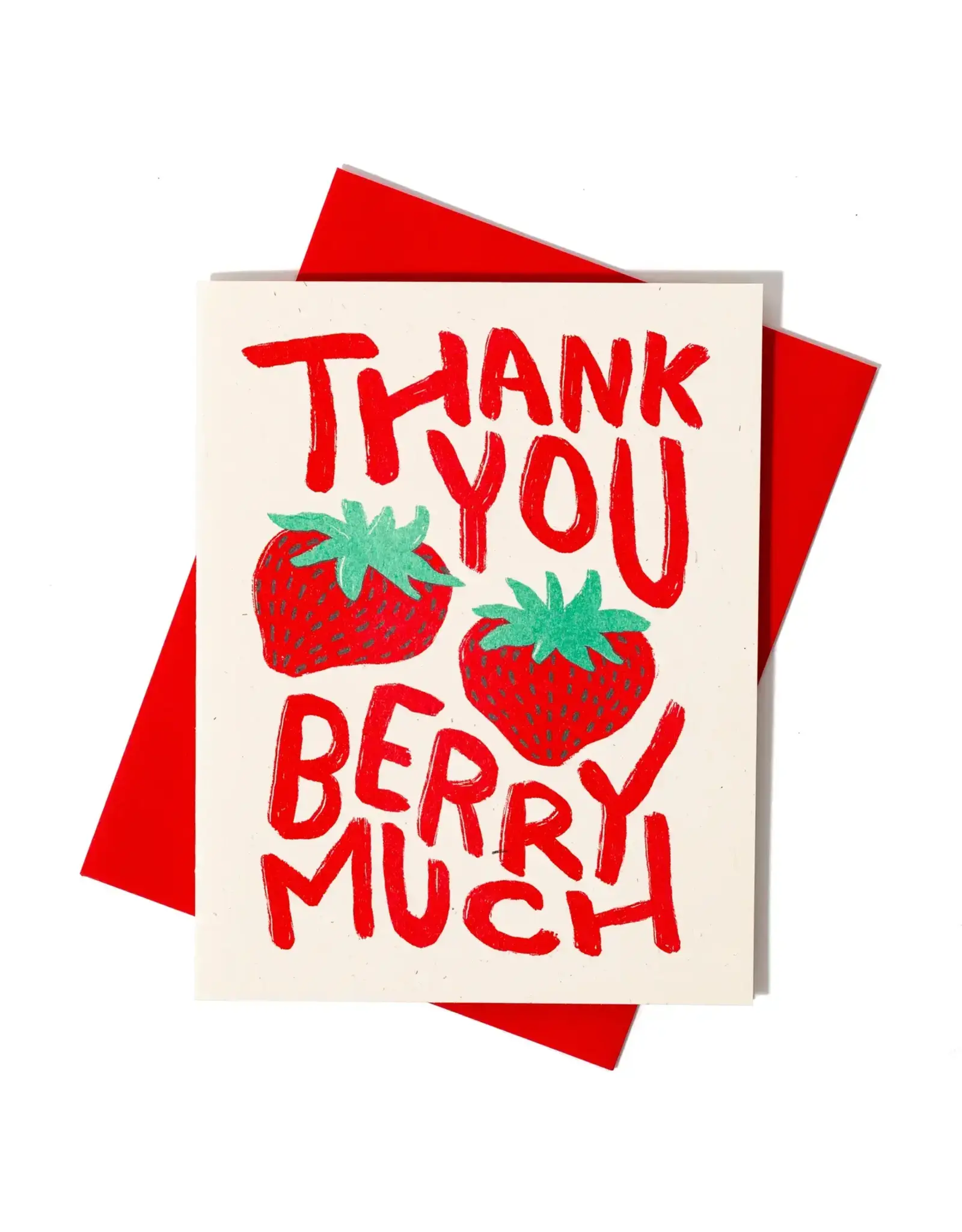 Bromstad Printing Co. Thank You Berry Much Card
