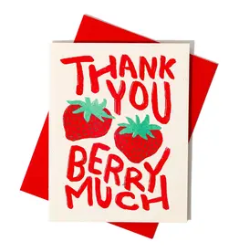 Bromstad Printing Co. Thank You Berry Much Card
