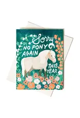 Bromstad Printing Co. No Pony Birthday Card