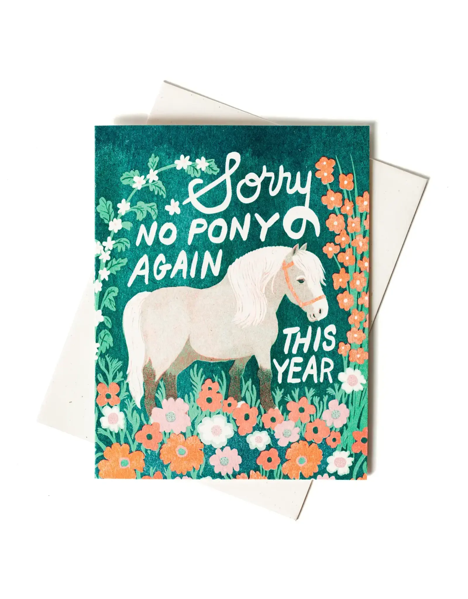 Bromstad Printing Co. No Pony Birthday Card