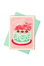 Bromstad Printing Co. Let's Eat Cake Cat Card