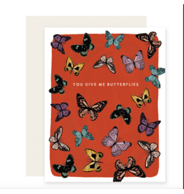 Slightly Stationery Give Me Butterflies Card