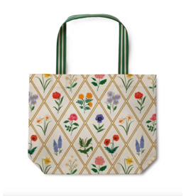Rifle Paper Garden Study East West Canvas Tote Bag