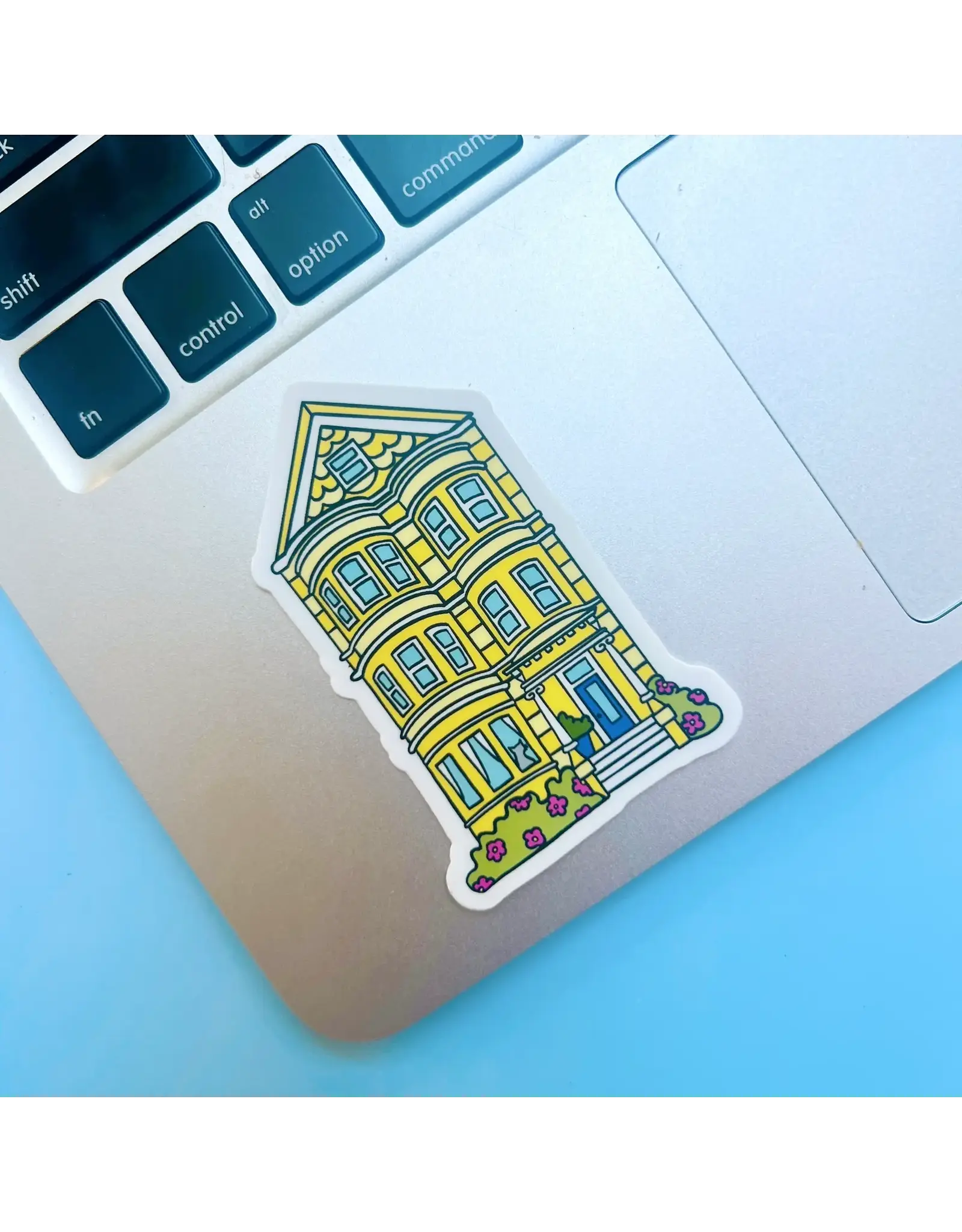 Brenna Daugherty Illustration San Francisco Yellow House Sticker