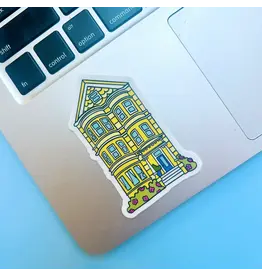 Brenna Daugherty Illustration San Francisco Yellow House Sticker