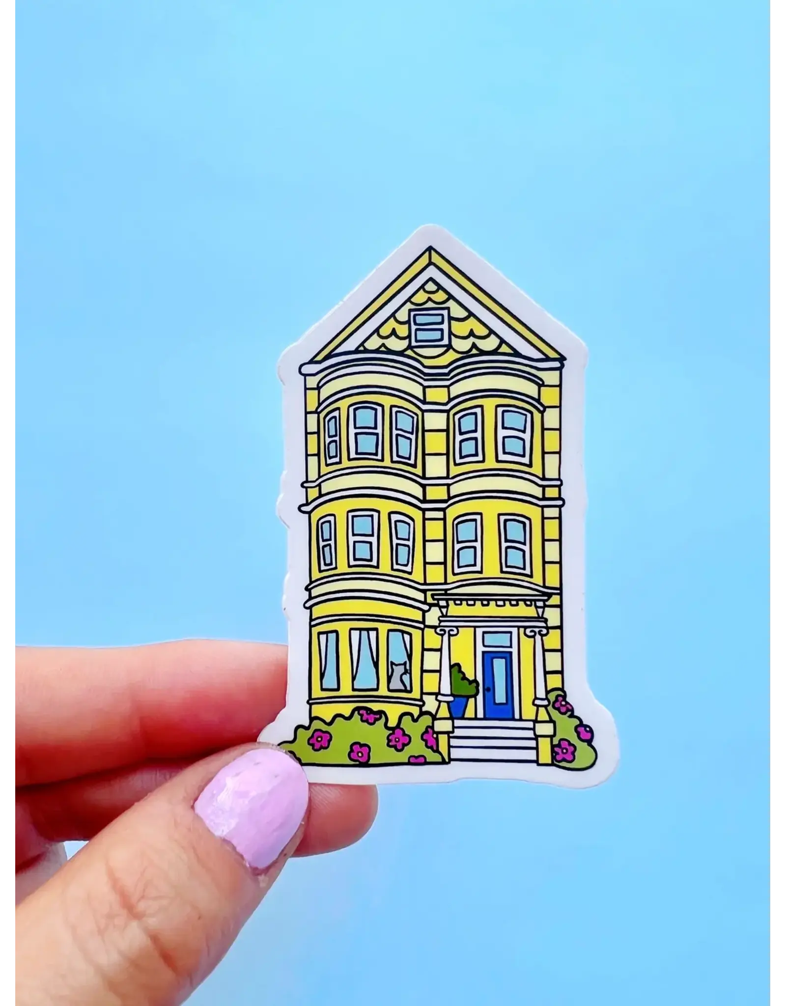 Brenna Daugherty Illustration San Francisco Yellow House Sticker