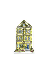 Brenna Daugherty Illustration San Francisco Yellow House Sticker