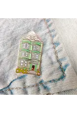 Brenna Daugherty Illustration San Francisco Green House Pin