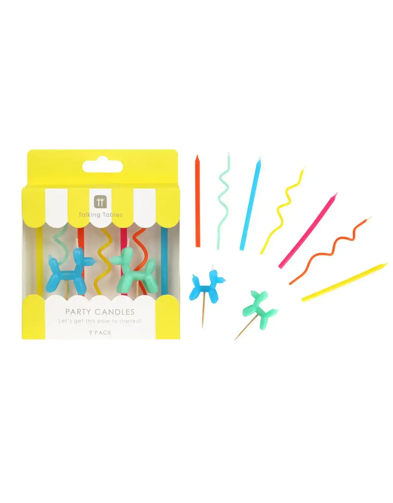 Talking Tables Balloon Dog Birthday Candles