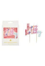Talking Tables Pastel Happy Birthday Candle