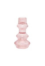 Talking Tables Pink Glass Candlestick Holder