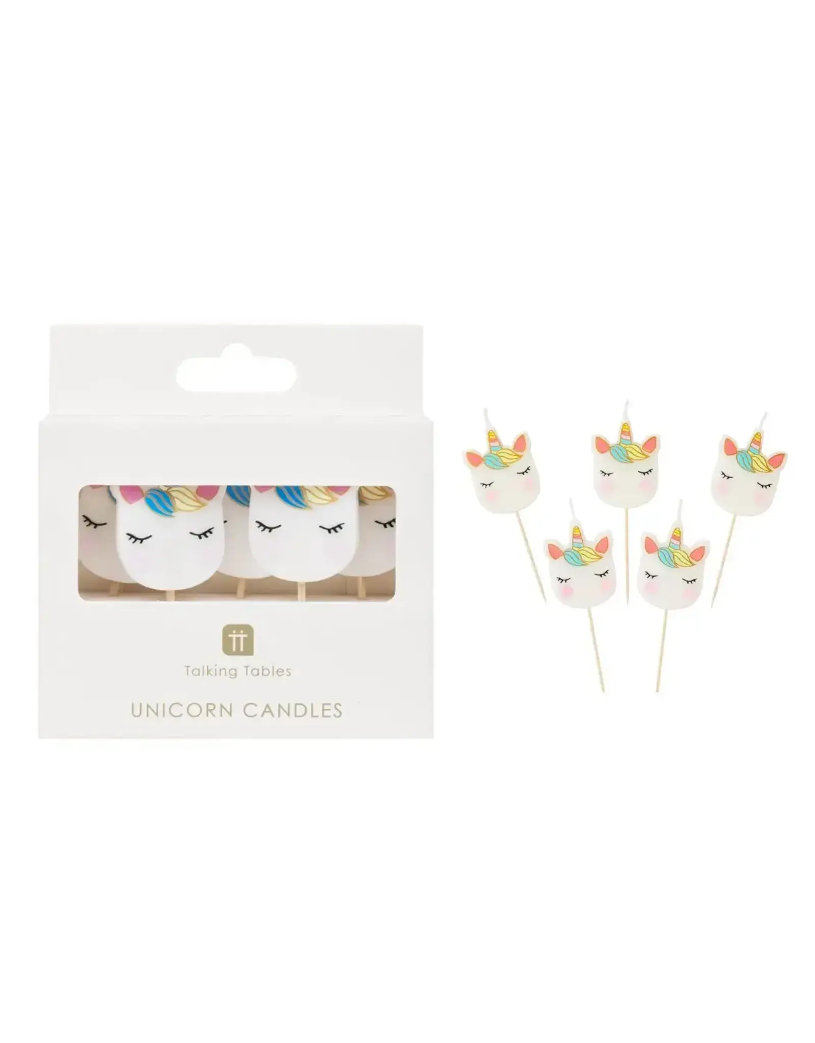 Talking Tables Unicorn Birthday Candles- 5pc