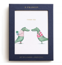 E. Frances Alligator Thank You Card - Boxed Set of 6