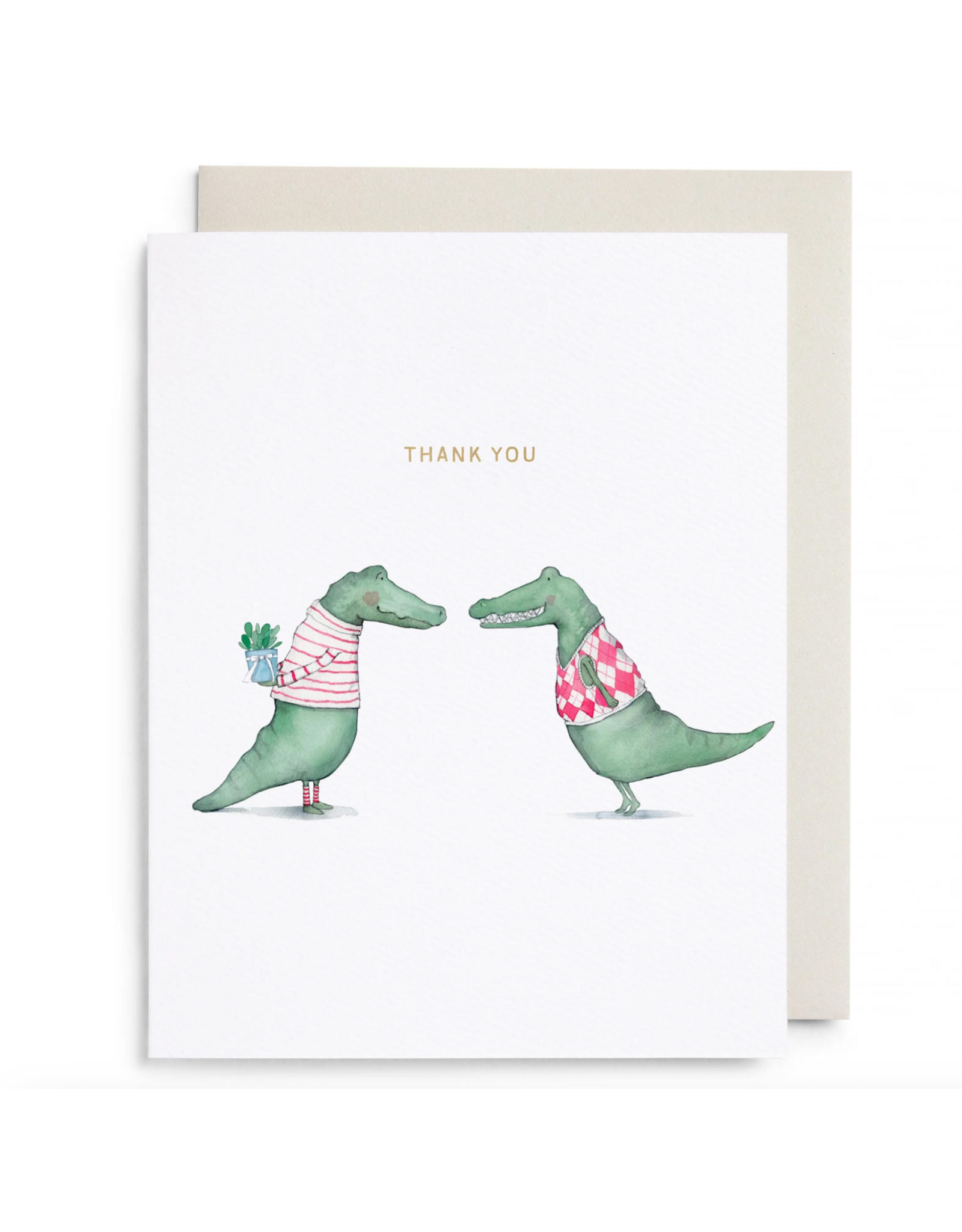 E. Frances Alligator Thank You Card