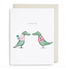 E. Frances Alligator Thank You Card