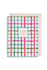 E. Frances Happy Plaid Card