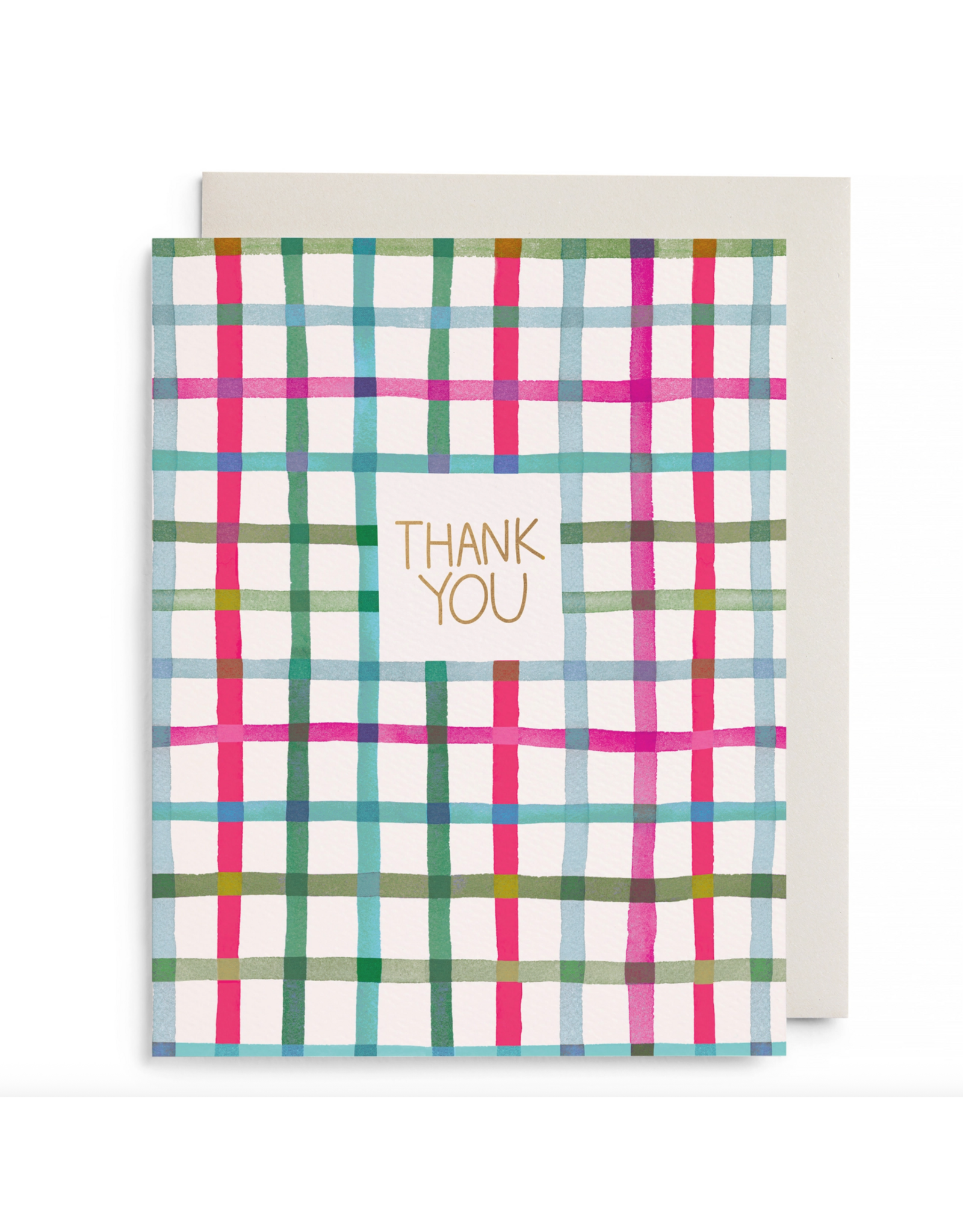 E. Frances Happy Plaid Card
