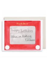 E. Frances Hard to Sketch Birthday Card