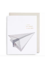 E. Frances Paper Airplane Card