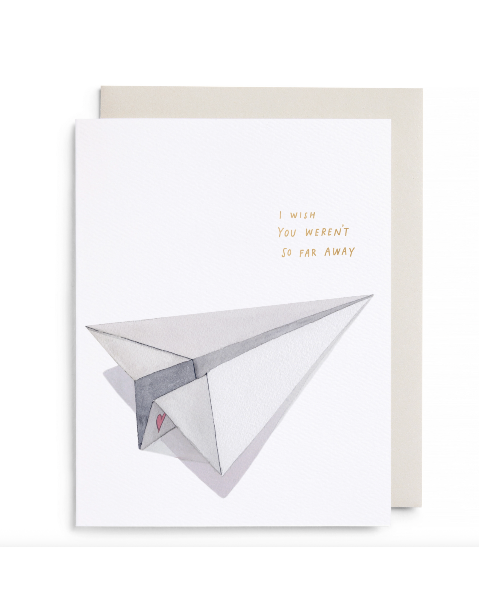 E. Frances Paper Airplane Card