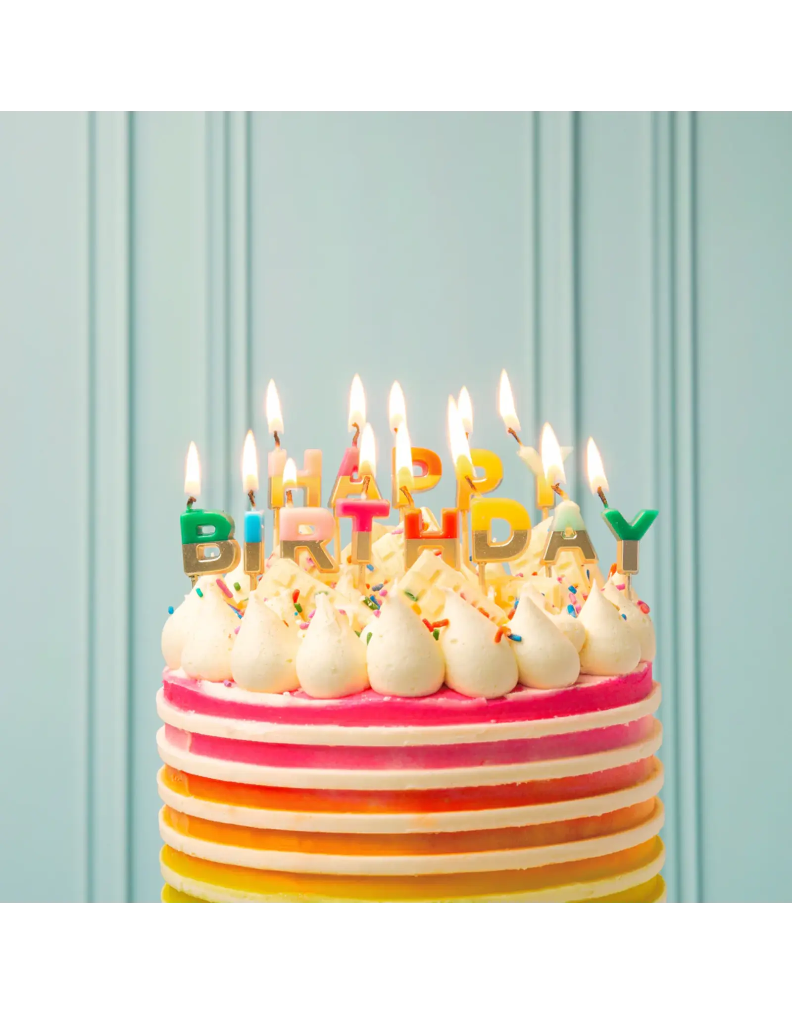 Talking Tables Rainbow Happy Birthday Candles