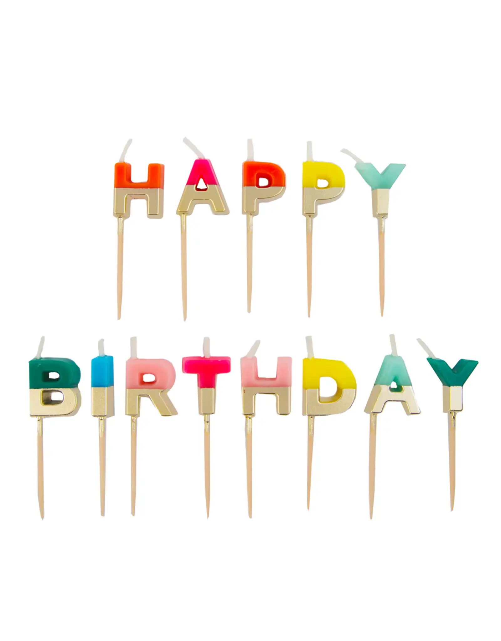 Talking Tables Rainbow Happy Birthday Candles