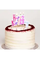 Talking Tables Pastel Happy Birthday Candle