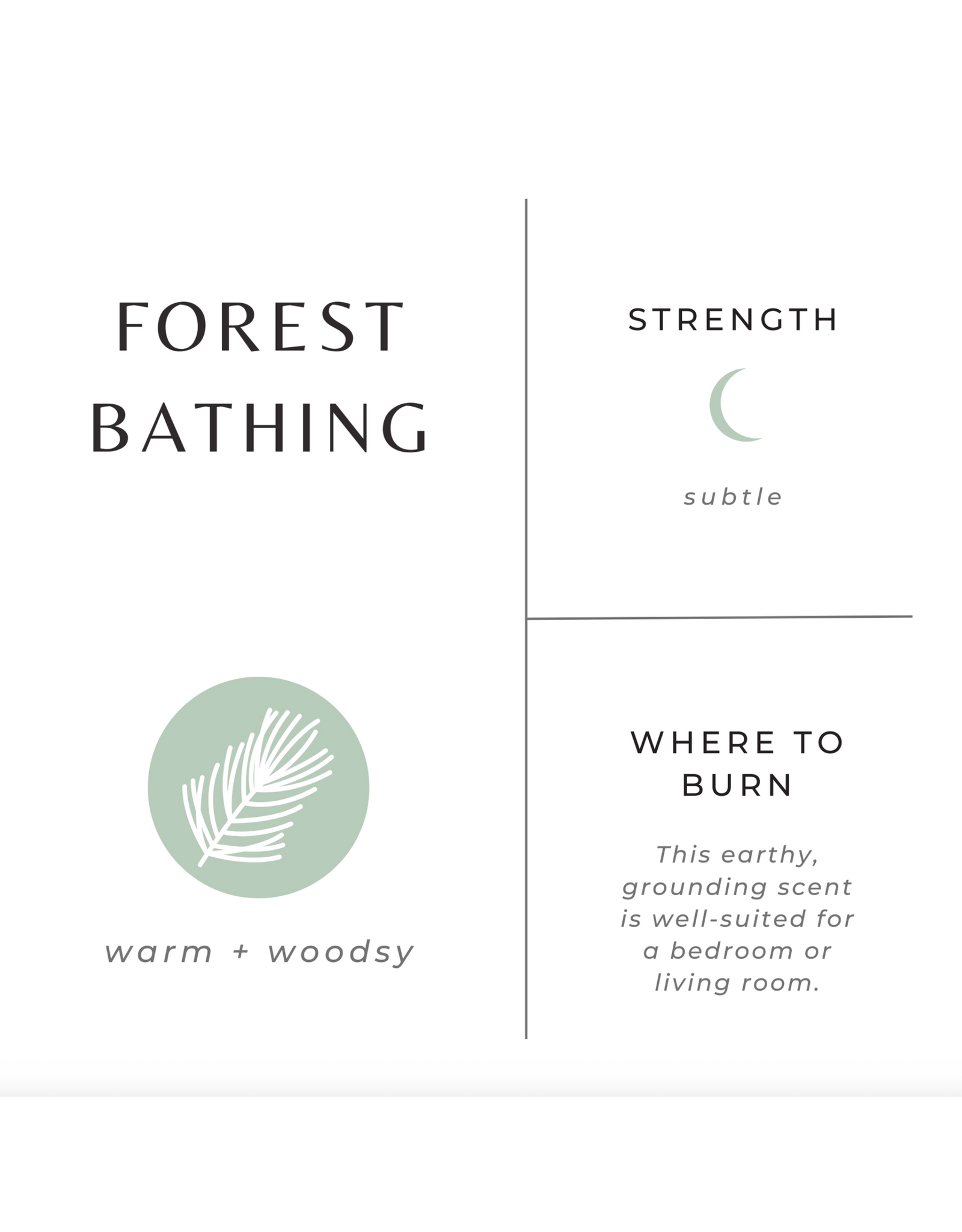 Mini Candles 2oz - Forest Bathing
