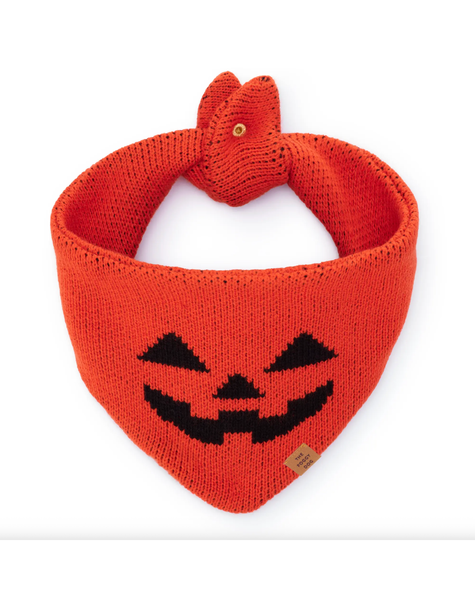 Jack O'Lantern Knit Bandana