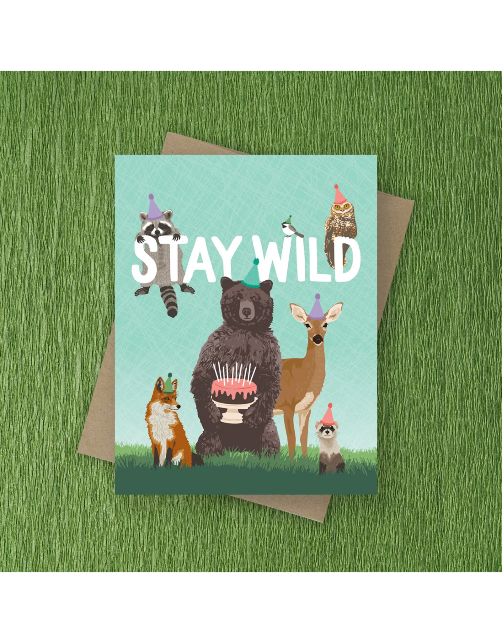 Modern Printed Matter Stay Wild Birthday Card