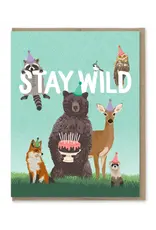 Modern Printed Matter Stay Wild Birthday Card