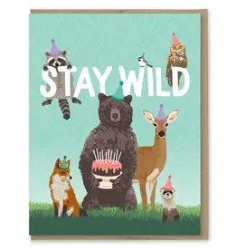 Modern Printed Matter Stay Wild Birthday Card