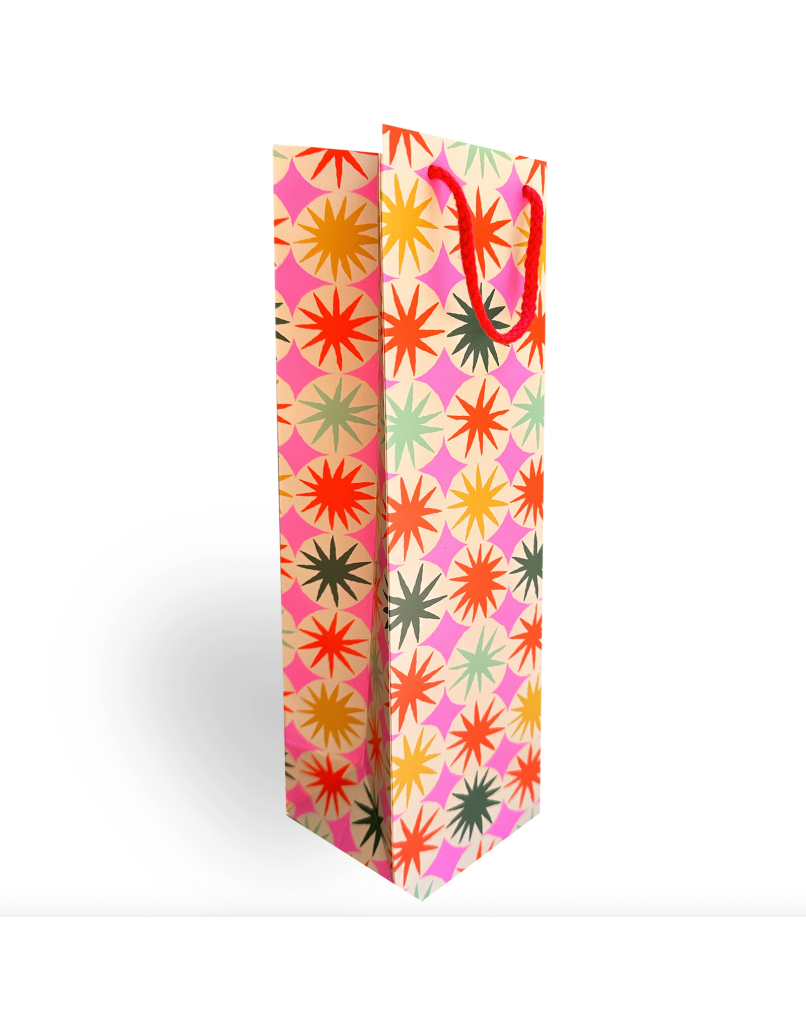 Retro Starburst Wine Bag