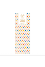 Rainbow Confetti Dot Tissue Paper