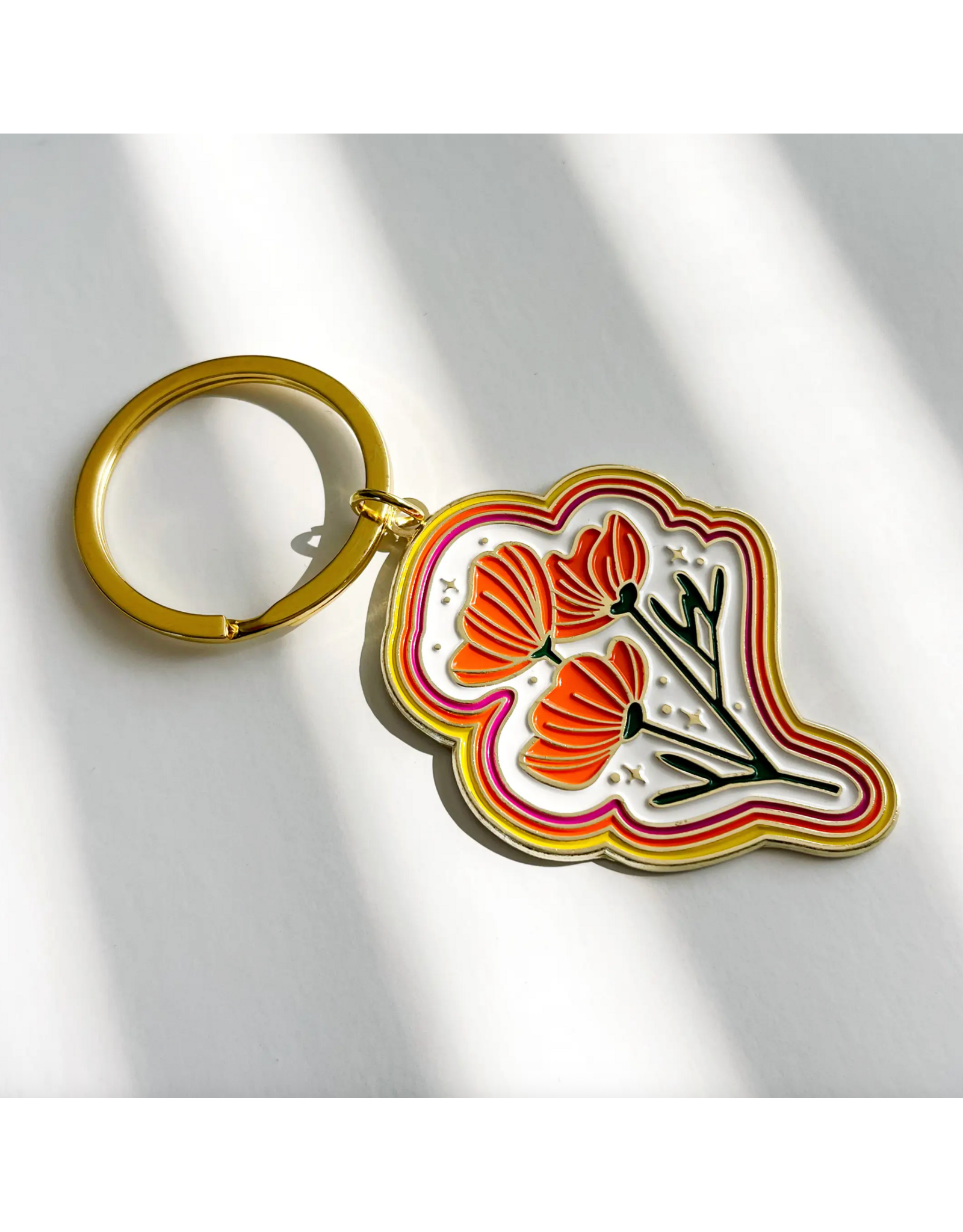 Paper Parasol Press Poppy Magic Keychain
