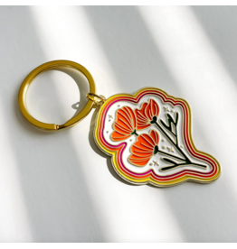 Paper Parasol Press Poppy Magic Keychain
