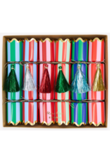 Striped Tinsel Tassel Crackers