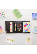 Three by Three Seattle Travel Postcard Watercolor Paint Set