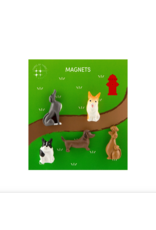 Three by Three Seattle Colorful Dog Magnets