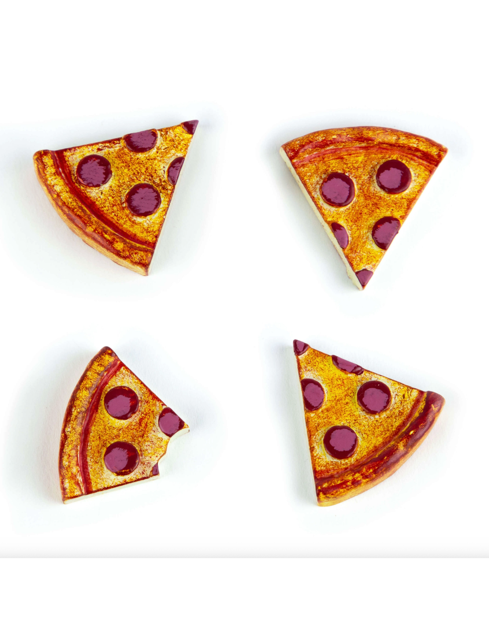 Three by Three Seattle Colorful Pizza Magnets