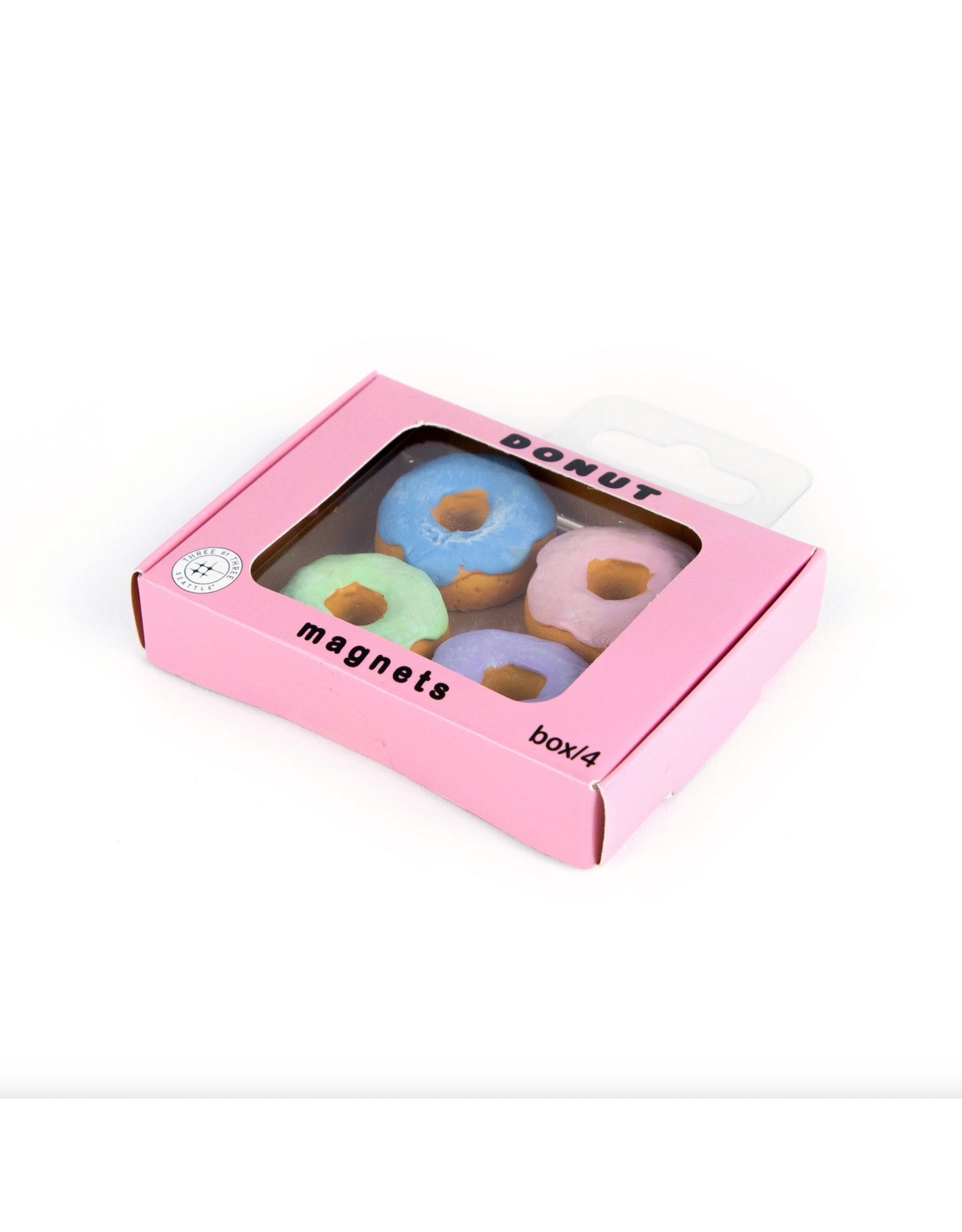 Three by Three Seattle Colorful Donuts Magnets
